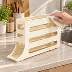 Huevera de 4 niveles con dispensador automático