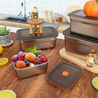 Recipiente Antibacteriano para Alimentos de Acero Inoxidable Inox 316 – 1000 ml | Descuento del 70%