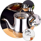 ⚡ Botella de aceite de acero inoxidable 304 con filtro, especial para cocina