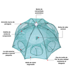 Atrape Peces Sin Esfuerzo - ¡La Jaula De Red De Pesca Definitiva!