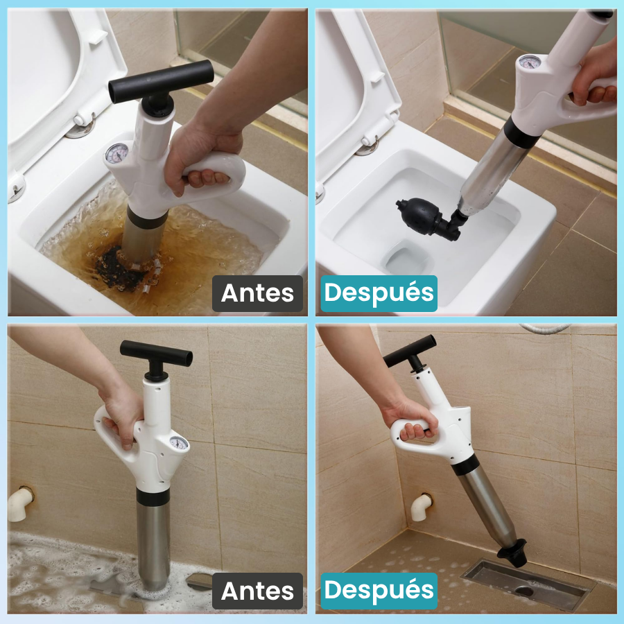 Limpiador de Desagües de Alta Presión Ultra Burst(4 Cabezales De Repuesto Gratis)