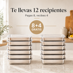 Tuppers Meal Prep de 2000ML — Acero Inoxidable Alemán