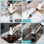 Limpiador de Desagües de Alta Presión Ultra Burst(4 Cabezales De Repuesto Gratis)