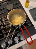 🇪🇸 Olla freidora de 1,2L en acero inoxidable 304 alemán, compatible con cocinas de vitrocerámica e inducción (IH)