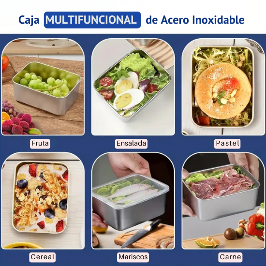 Juego de cajas de acero inoxidable 316 con tapa (13,5*10,5*6 cm)