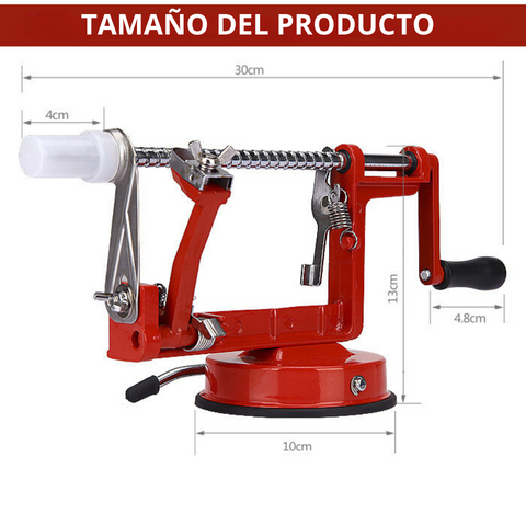 🇪🇸 Máquina de acero alemana 3 en 1 para cortar verduras en espiral - pelar - descorazona