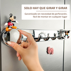 ✊ Soportes de acero inoxidable con 5 ganchos, cómodos y capaces de soportar hasta 20 kg