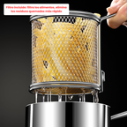 Juego de freidora de 1,2 litros fabricada en acero inoxidable 304