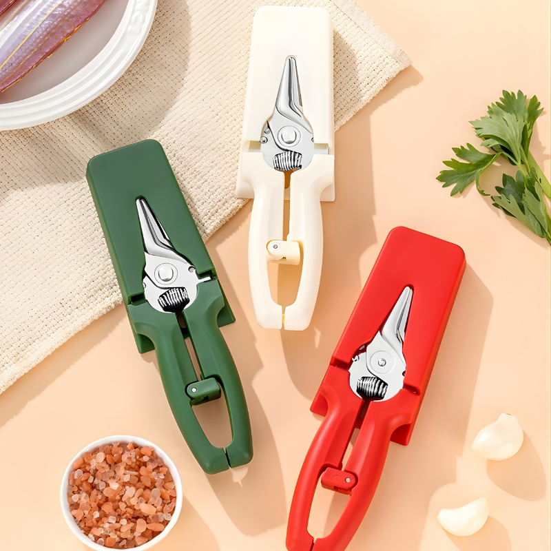 Tesoura de Corte de Ossos em Aço Inoxidável Premium, com Ímã para Fixação na Geladeira