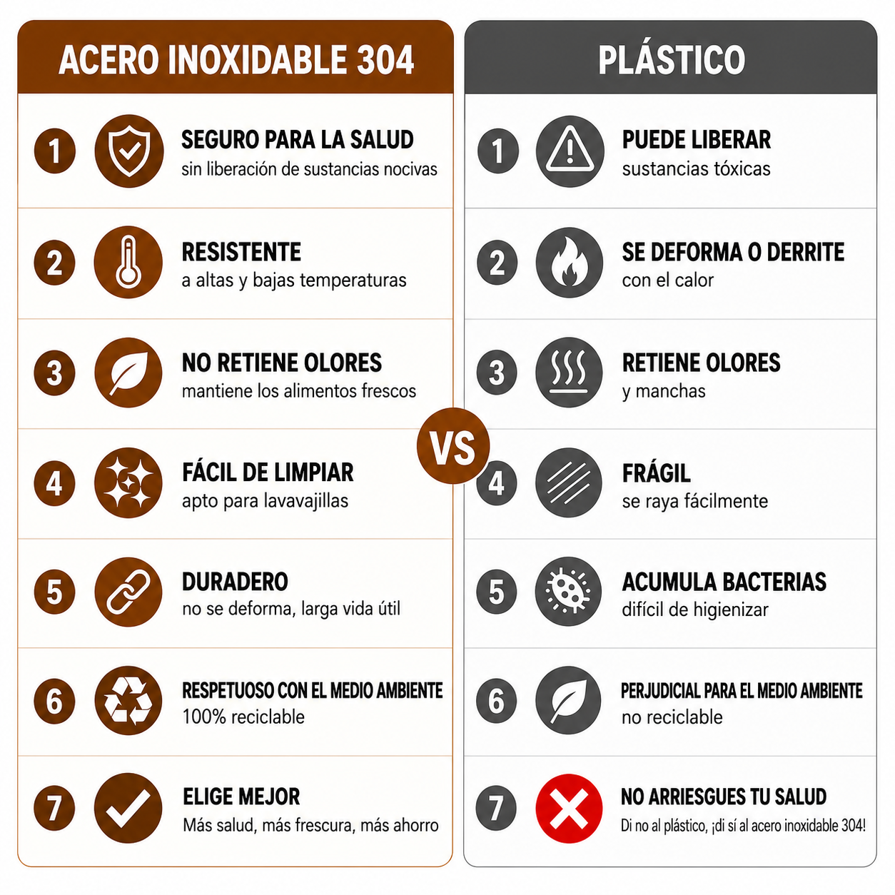 ✨Caja de Conservación Inox 304 Premium