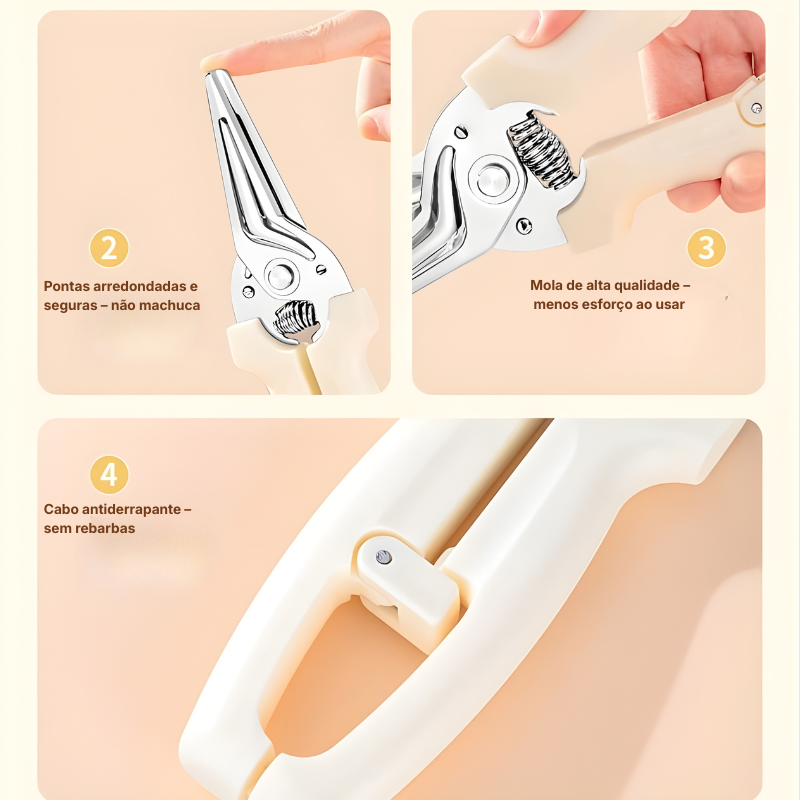 Tesoura de Corte de Ossos em Aço Inoxidável Premium, com Ímã para Fixação na Geladeira