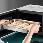 Recipiente hermético multifuncional en acero inoxidable 304 (22x15x6 cm) 🍎