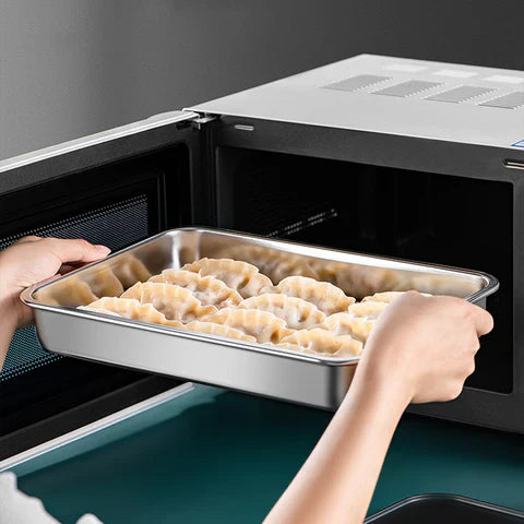 Recipiente hermético multifuncional en acero inoxidable 304 (22x15x6 cm) 🍎