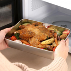 Caja de alimentos de acero inoxidable 304 (25*20*6 cm)