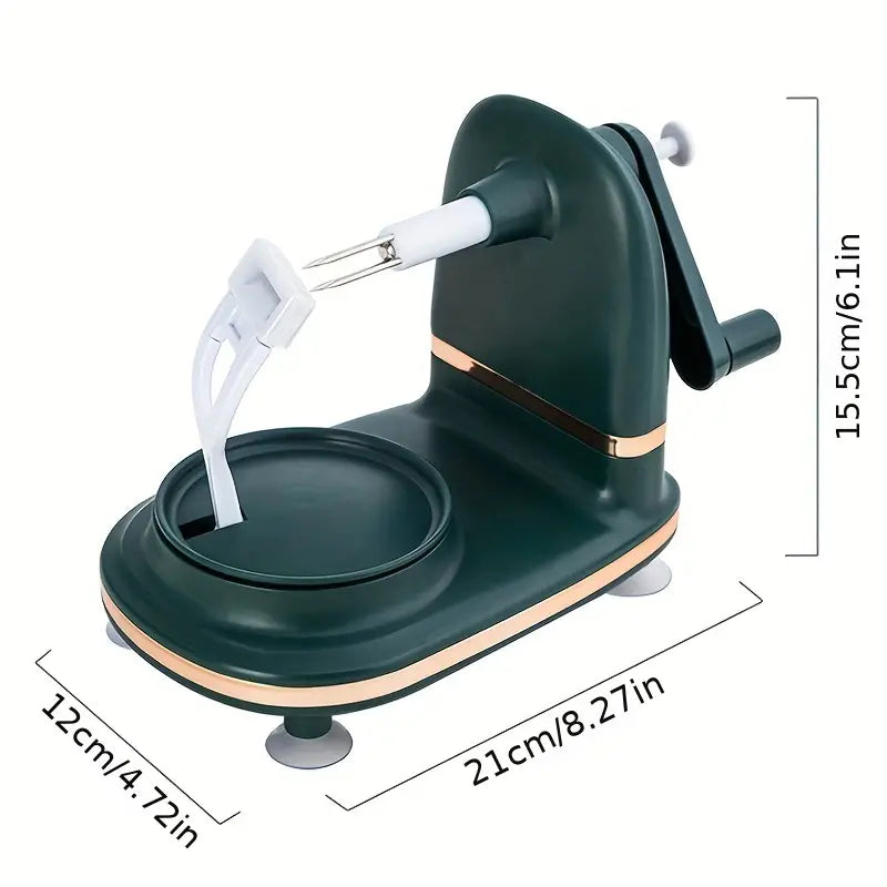 🍎 Pelador de frutas giratorio: Pela de manera uniforme y fina