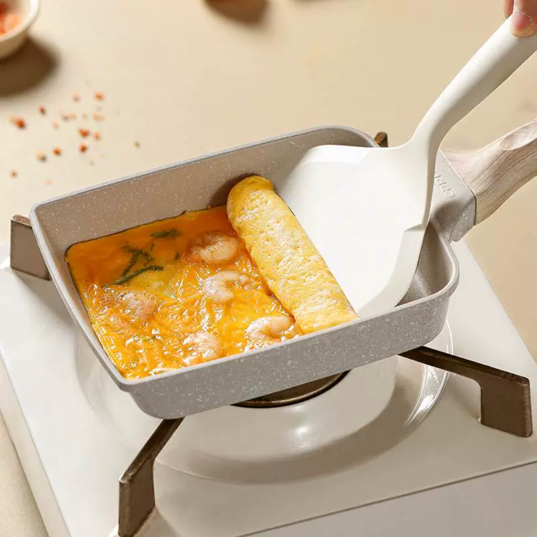 🇪🇸 Sartén cuadrada de piedra multifuncional antiadherente, apta para cocinas de inducción IH