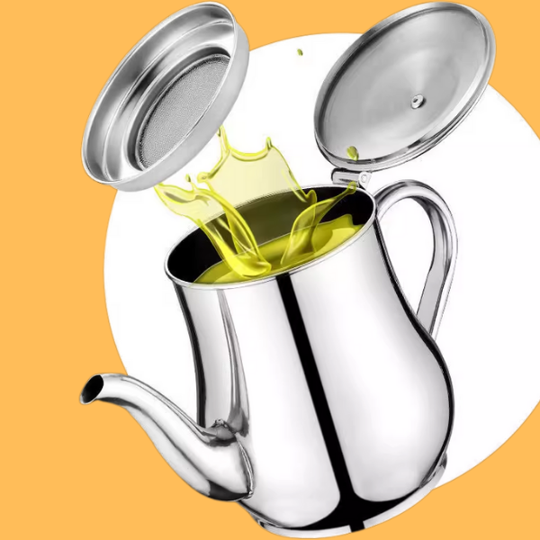 ⚡ Botella de aceite de acero inoxidable 304 con filtro, especial para cocina