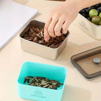 Scatola Antibatterica a Doppio Strato in Acciaio Inox (Con Coperchio Incluso)