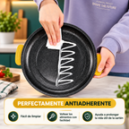 🎁 70% DE DESCUENTO | Sartén de piedra de doble potencia con tecnología de ahorro energético de nueva generación