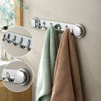 Soportes de acero inoxidable con 5 ganchos, cómodos y capaces de soportar hasta 20 kg