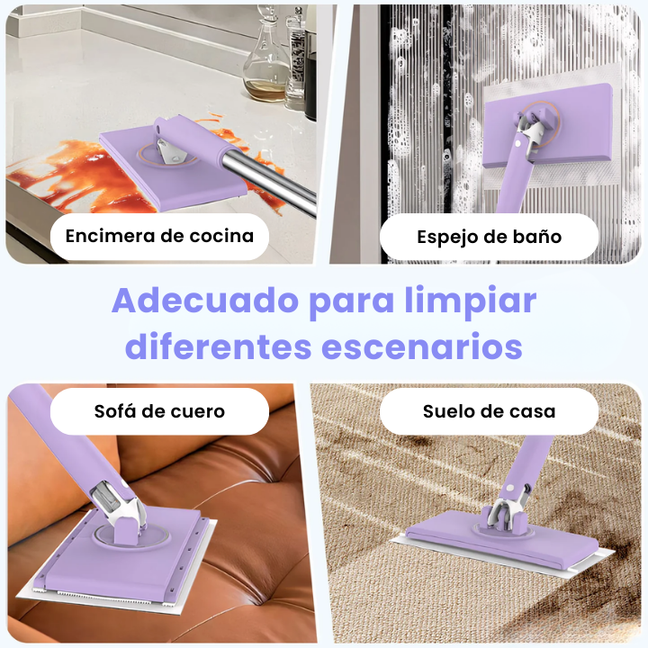 🇪🇸 Mopa con pinza para agarrar el paño en acero inoxidable alemán 304