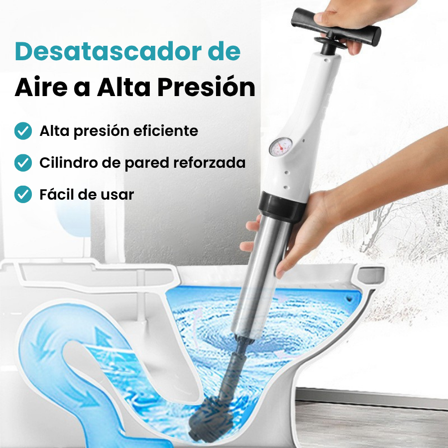 Limpiador de Desagües de Alta Presión Ultra Burst(4 Cabezales De Repuesto Gratis)