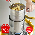 Juego de freidora de 1,2 litros fabricada en acero inoxidable 304