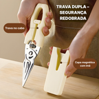 Tesoura de Corte de Ossos em Aço Inoxidável Premium, com Ímã para Fixação na Geladeira