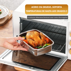 [Set 6 + 🎁3 Gratis] Contenedor de alimentos duradero de acero inoxidable 316 (19 x 13,5 x 5,5 cm) ✨