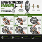 Disco de Alambre de Acero para Desbrozadora | 7 ACCESORIOS