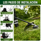 Cabezal Universal para Desbrozadora — 6 Cuchillas de Acero Inoxidable
