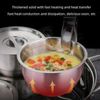 🧀 Caja Redonda de Acero Inoxidable Antibacteriano con Tapa al Vacío