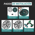 Multifuncional herramienta abreagujeros ajustable - Diámetro de corte: 45-130 mm