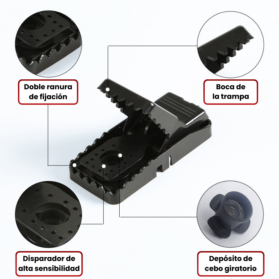 🇪🇸 Trampa para Ratones de Activación Automática Súper Sensible – Captura Rápida y Precisa