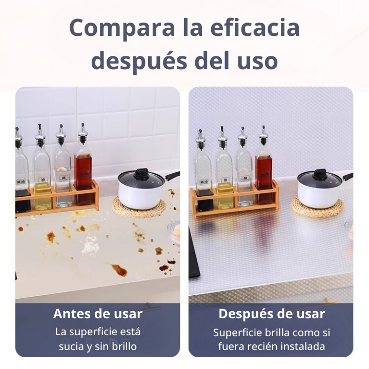 Rollo de 10m de papel de aluminio impermeable para cocina