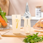 Tesoura de Corte de Ossos em Aço Inoxidável Premium, com Ímã para Fixação na Geladeira