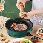 Frigideira de pedra de dupla potência com tecnologia de economia de energia de nova geração