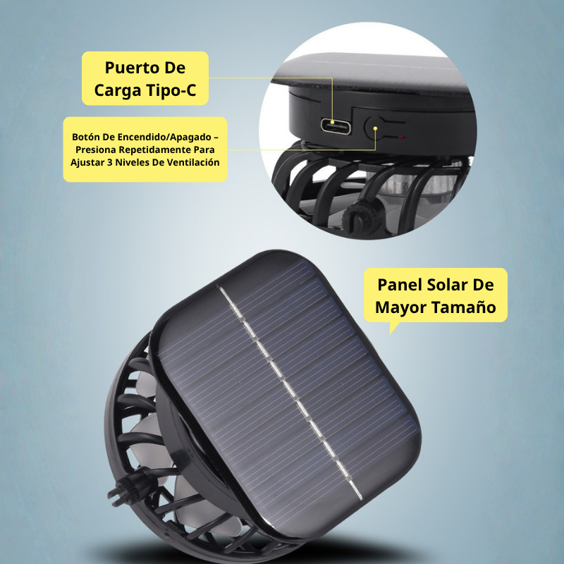💥70% DE DESCUENTO | Sombrero Con Ventilador Solar