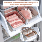 Mini bandeja de acero inoxidable estilo japonés (13,5 x 10,5 x 5,8 cm) (L)