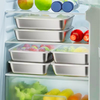 Bandeja de Acero Inoxidable 304 con Tapa Hermética (2.1 L – 26 × 20 × 6 cm) | ¡70% DE DESCUENTO!