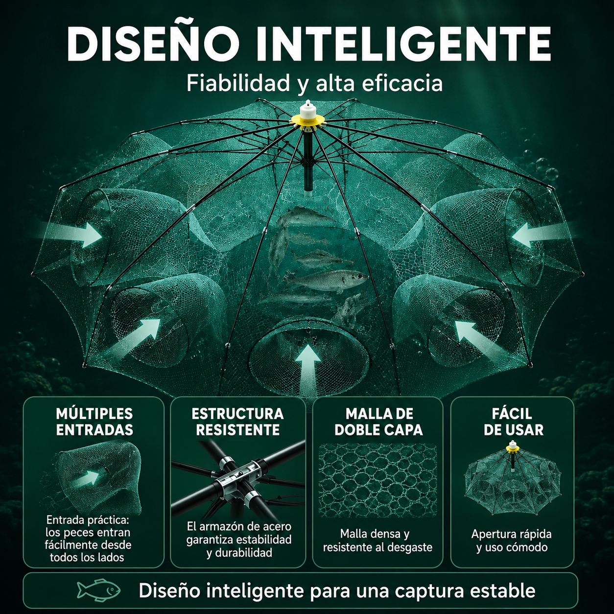 🐠Trampa De Pesca Automática