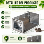 BestSeller™ - Jaula Trampa Humanitaria para Ratones, Ratas y Ardillas Vivas