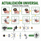 Cabezal Universal para Desbrozadora — 6 Cuchillas de Acero Inoxidable