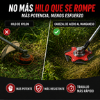 Cabezal desbrozadora 6 cuchillas acero manganeso