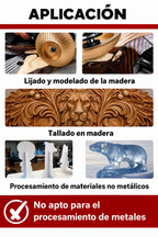 Juego de Discos de Desbaste para Madera — Acero al Carbono (Plano, Curvo + 🎁Inclinado)