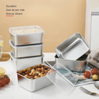 Juego de cajas de acero inoxidable 316 con tapa (13,5*10,5*6 cm)