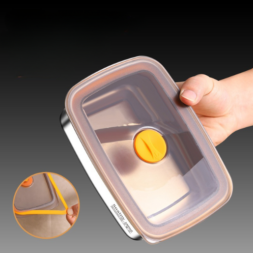 [Set 6 + 🎁3 Gratis] Contenedor de alimentos duradero de acero inoxidable 316 (19 x 13,5 x 5,5 cm) ✨