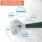 Cepillo de Silicona Flexible para Inodoro con Mango Largo y Colgante de Pared sin Perforación para el Hogar (LG)