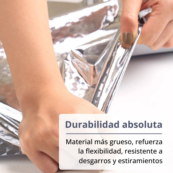 Rollo de 10m de papel de aluminio impermeable para cocina