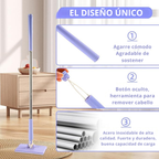 (ppm_yen) Mini Mop con Cambio de Paño, Diseño de Mango de Empujar-Tirar con Toalla Desechable
